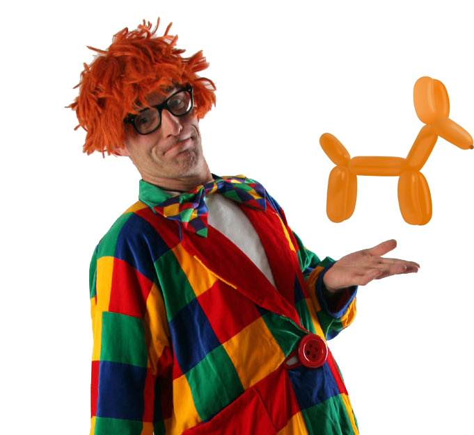 Luftballon-Clown Zippo & Peppino mit Luftballonmodellage des Luftballon-Künstler Bobby Balloon - die beste Luftballon-Show für große und kleine Kinder auf Kinder-Events und mehr!