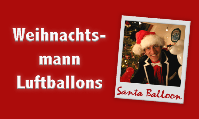 Weihnachtsmann | Luftballons