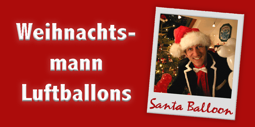 Weihnachtsmann | Luftballons